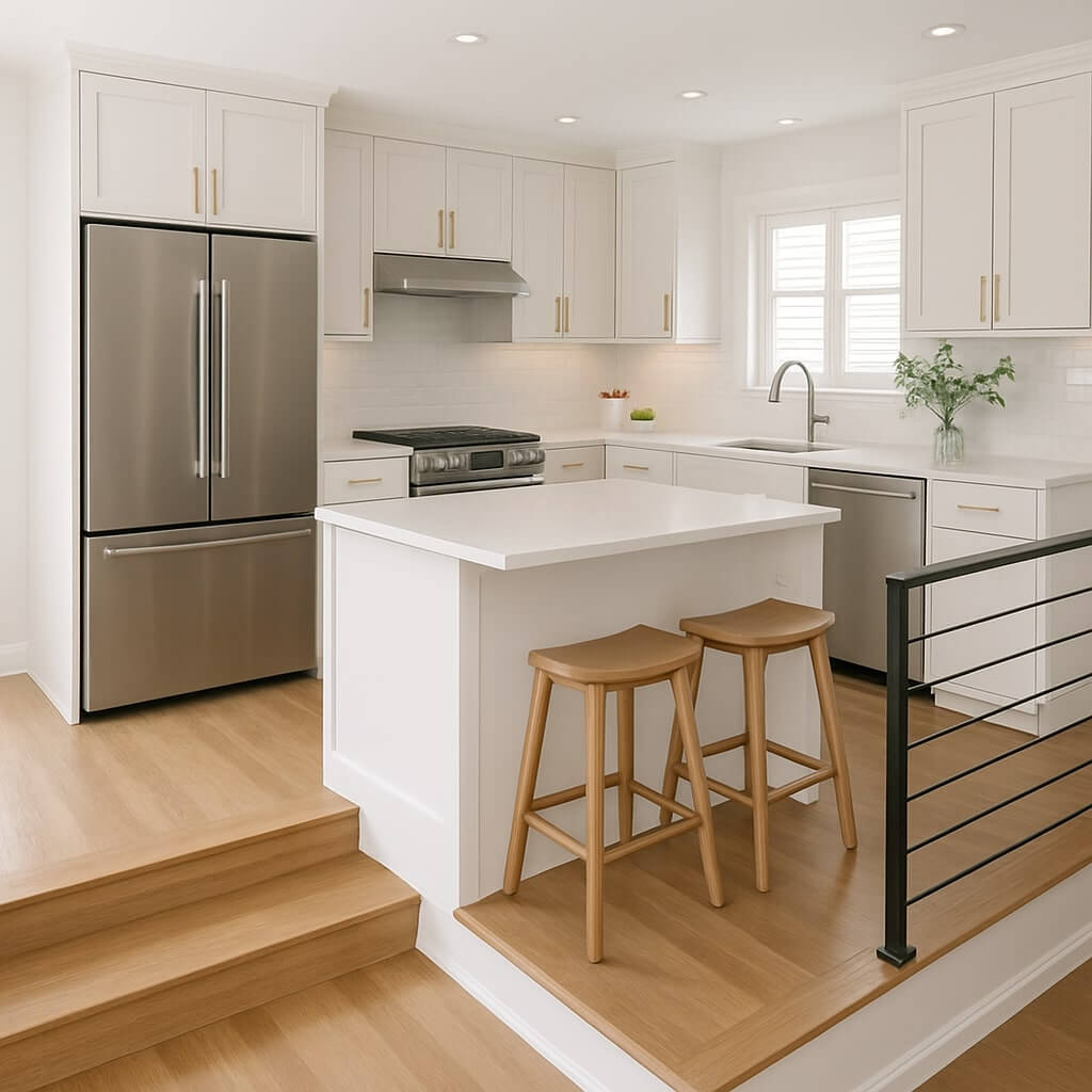 7 Inspiring Bi-Level Kitchen Remodels to See